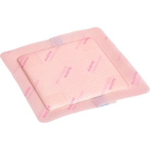 Skumbandage, Allevyn Complete care Square, XL, 17,5x17,5cm, lyser�d, m/ silikonekl�b, steril, engangs, engangs *Denne vare tages ikke retur*