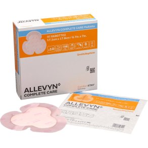 Skumbandage, Allevyn Complete Care Multisite, 17,8x17,1cm, lyser�d, m/ silikonekl�b, steril, engangs, engangs *Denne vare tages ikke retur*