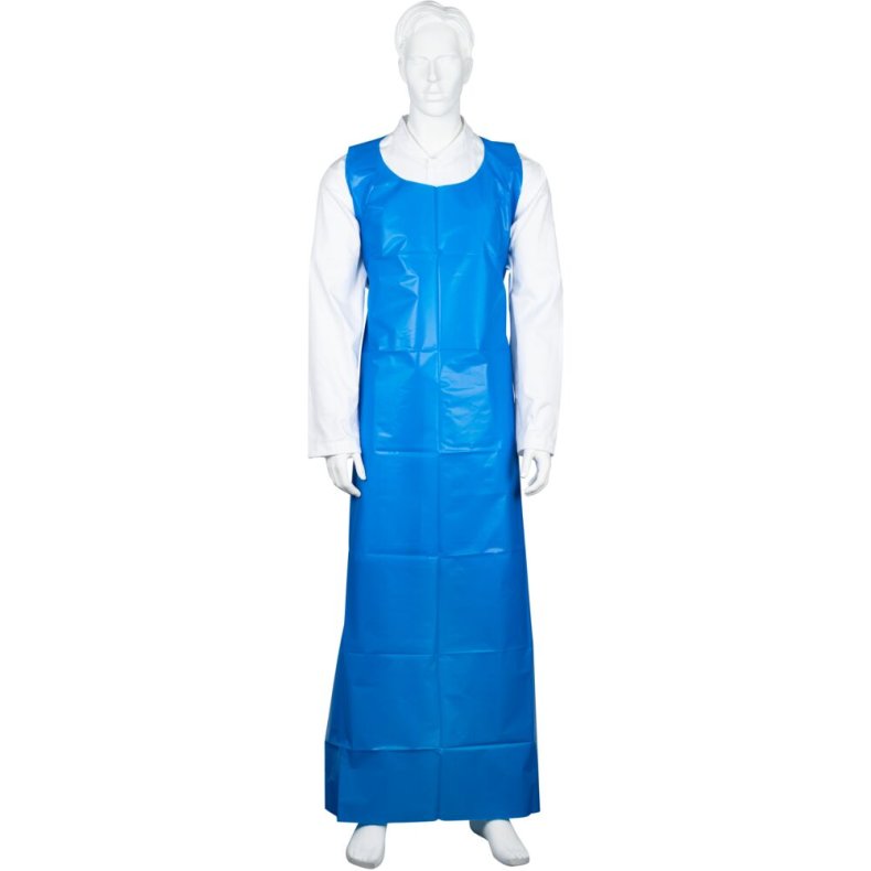 Engangsforkl�de, ABENA, 170x110cm, 100 micron, bl�, LDPE, p� blok, usteril, engangs