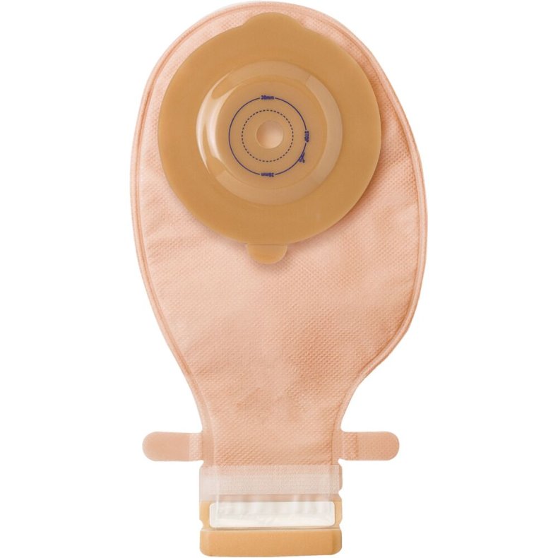 Ileostomipose, Confidence  Supersoft, Standard, 550 ml, beige, 13-38 mm, 1-dels, konveks, t�mbar, opklipbar *Denne vare tages ikke retur*