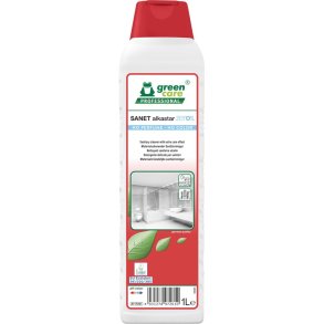 Sanitetsreng�ring, Green Care Professional SANET Alkastar zero%, 1 l, alkalisk/affedtende, uden farve og parfume